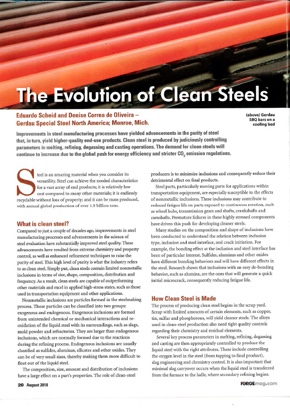 Forge Clean Steel Article